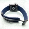 Silicone Strap With Magnetic Clasp Apple Watch - Blue / White