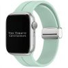 Silicone Strap With Magnetic Clasp Apple Watch - Light Green