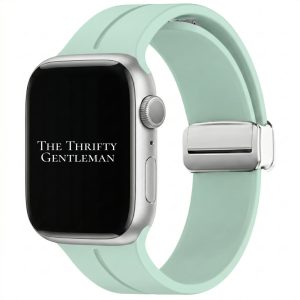 Silicone Strap With Magnetic Clasp Apple Watch - Light Green