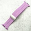 Silicone Strap With Magnetic Clasp Apple Watch - Light Purple