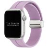 Silicone Strap With Magnetic Clasp Apple Watch - Light Purple