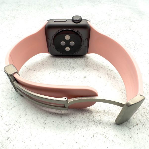 Silicone Strap With Magnetic Clasp Apple Watch - Pink