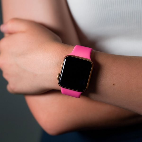 Classic Silicone Strap Apple Watch - Cotton Candy Pink