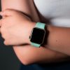 Classic Silicone Strap Apple Watch - Aqua Green