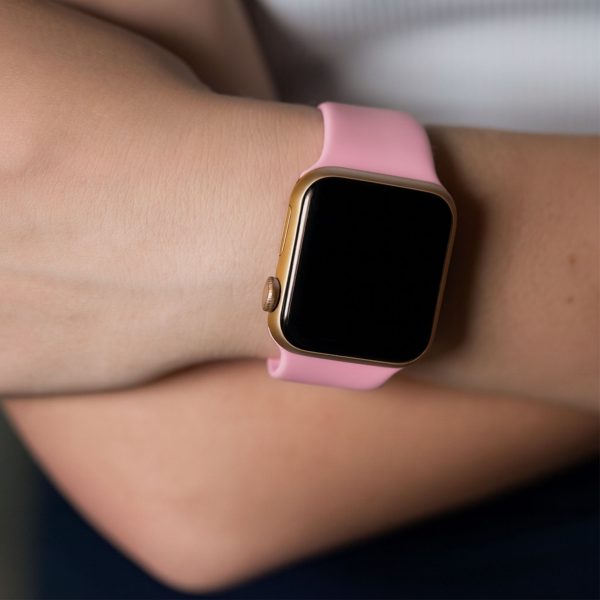 Classic Silicone Strap Apple Watch - Vintage Pink