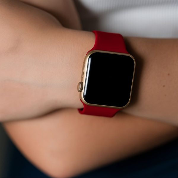 Classic Silicone Strap Apple Watch - Wine Red